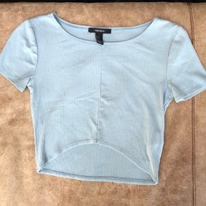 Forever 21 Short Sleeve Crop Top